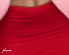 f. red satin skirt RXL