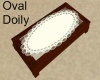 oval doily forro de mesa