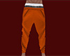 Orange Knit PJ Pants (M)
