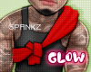 !!S Glow Tee Addon Red L