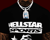 T Shirt Hell star Black