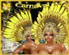 Carnaval hair yellow