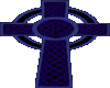 Blue goth cross