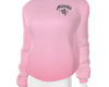 pink crew neck sweater