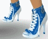 SM Blue Sneaker Heels