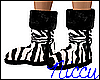 [N] Zebra Ugg Boots