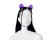 Long Black Purple Hair