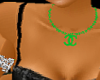 Green Chanel Necklace