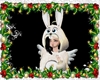 Xmas Angel Bunny White