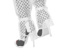 White Crochet Heels