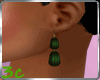 [3c] Green Earrings