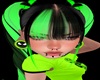 green black hairstyle