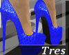 3|Blue Louboutin Heels