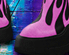 死 Pink Flame Boot