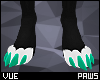V e Teal Paws M