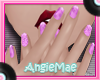 AM! Hearts Purple Nails
