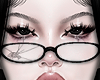Black broken glasses