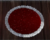 Red & Silver Round Rugs