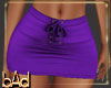 Purple Tie Front Skirt