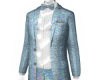Blue Iridescent Bow Suit
