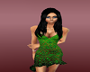Green Print Dress