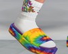 Stem Tie Dye Slides