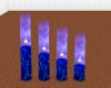 Electric Blue Candles