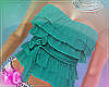 !K Teal Frilly Top