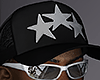 Black Three Star Hat