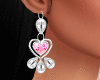 Silver Earrings(Pink)