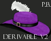 V2  Hat - Prpl n Blk