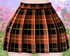 w. Orange Plaid Skirt