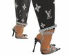 L.V Bow Heels Black