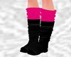 KID PINK AND BLACK BOOTS