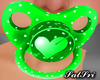All Green Dotted Paci