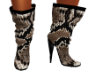 Snake Skin Doll Boots