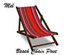 Beach Chair Poses Red
