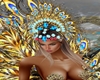 Gold tiara carnival