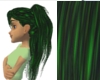 Black & Green Long Hair