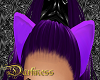 Purple cat ears
