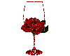 red rose glass