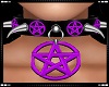 Pentagram Choker Purple