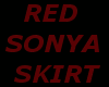 RED SONYA SKIRT