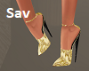 Gold Brocade Sandals