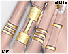 ʞ-Gold Rings + Nails W