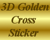 !T! Golden 3D Cross