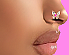 Pink Diamond Nose Ring