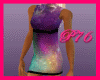 [P76]rainbow mini dress