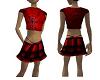 MJR-TieDie red skirt