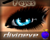 dE~ Glass eyes blue F